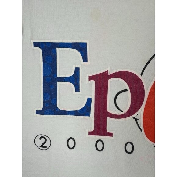 Vintage Y2K Walt Disney Mickey Mouse Epcot Center Tank Top Promo Art Logo White - Picture 4 of 15